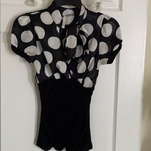 Polka-Dot Blouse